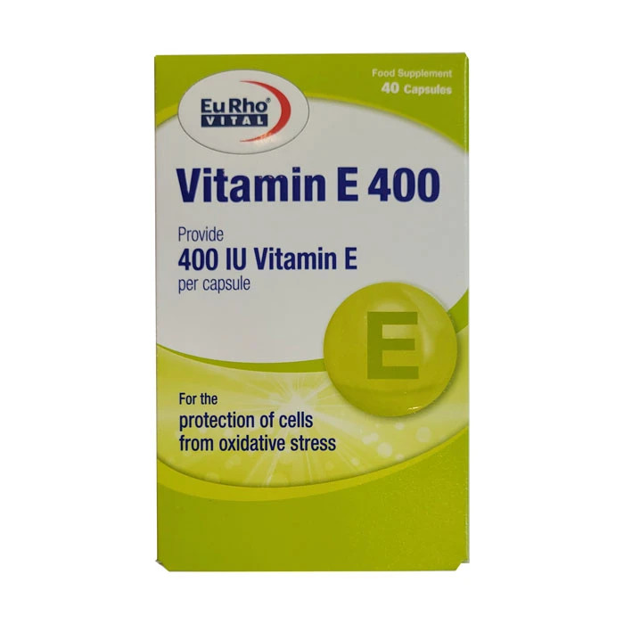 کپسول ویتامین E 400 واحدی یوروویتال ۴۰ عدد