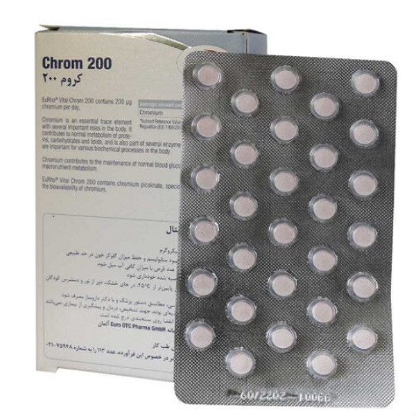 قرص کروم 200 میکروگرم یوروویتال بسته 60 عددی